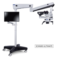 Microscope dentaire de matériel médical SCM600 avec microscope binoculaire d'opération chirurgicale de caméra