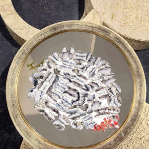 หินโมราธรรมชาติ Dendrite ทรงรีสำหรับขัดเงาเครื่องประดับเงินลูกปัดขนาดเล็กแบบหลวม - Product Image 3