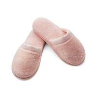 Pantoufles luxueux et confortables pour femmes, 100% coton, chaussures douces à enfiler, duveteuses, Blush L/XL, pour l'hiver