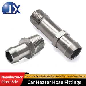 Conjunto de Conectores de Manguera de Calefacción LS Swap, Conector de Espiga de 3/4" y 5/8", Rosca de Tubería de 1/2NPT, Adaptador de Manguera de Refrigerante Compatible con Chevrolet Silverado Tahoe - Product Image 2