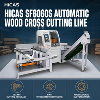 Sierra de Corte para Madera, Máquina para Cortar Palés de Madera con Precisión de ±0.5mm, PLC de Marca Europea, Alta Eficiencia, CE ISO