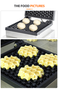 Macchina per <span class=keywords><strong>Waffle</strong></span> Croffle Coreana Commerciale, Macchina per <span class=keywords><strong>Waffle</strong></span> a Nido d'Ape per Piccole Imprese, Piastra per <span class=keywords><strong>Waffle</strong></span> Belga con Certificazione CE - Product Image 3