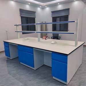 Banc de laboratoire tout acier, <span class=keywords><strong>plaque</strong></span> en acier laminé à froid, résistant à la corrosion et aux hautes températures, design moderne VitalLab, origine Guangdong - Product Image 2