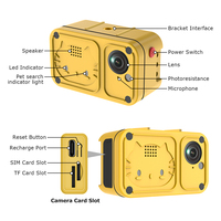 Mini caméra GPS 4G pour chien avec suivi sonore en temps réel, clôture géographique, capteur G, étanche IP66, audio bidirectionnel, vision nocturne, caméra de sécurité