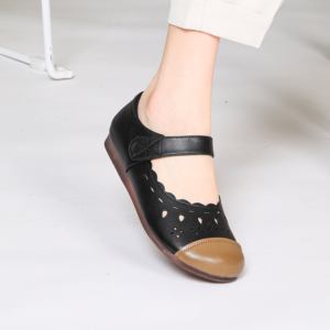 Chaussures en cuir de haute qualité en stock, souples, à bout large, zéro drop, style vintage, décontractées pour femmes, idéales pour la marche pieds nus ou habillées - Product Image 4