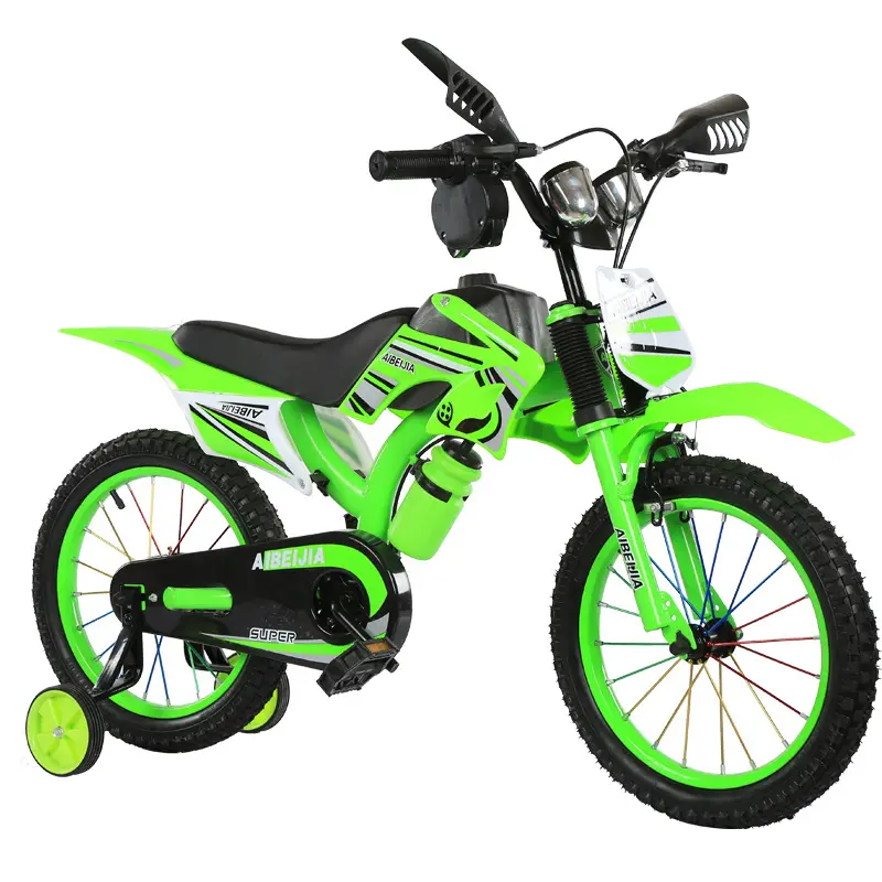 Wholesale children's motorcycle bicycle mountain bike dirt bikes folding car 12-14-16 inch children's bicycle