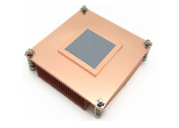Refroidisseur de processeur sans ventilateur à chambre à vapeur en cuivre LGA 1156 1700 2011 1u Serveur Refroidissement du processeur Dissipateur thermique Passif Ailette de refroidissement Radiateur Vc