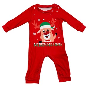 Conjuntos de pijama de Navidad con temática de Papá Noel rojo y verde de talla grande <span class=keywords><strong>Pijamas</strong></span> de Feliz Navidad a juego para la familia - Product Image 4