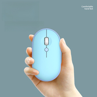 Souris sans fil ergonomique BT USB mini pour femmes, motif coloré personnalisé, clic silencieux, prise en main confortable, utilisation au bureau et pour le jeu