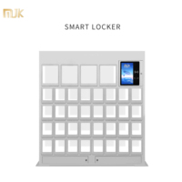 Casier de rangement intelligent MJK, gestion électronique, combinaison, étanche, durable, structure assemblée, classeur, colis intelligent