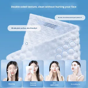 Junri All-Cotton Nén Khô Ướt Dual-Sử Dụng Mặt Khăn Dùng Một Lần Treo Gia Đình Gói Vuông Cho Nhà Dệt Treo Tường Khách Sạn - Product Image 3