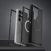 Étui de téléphone robuste antichoc avec béquille magnétique, protection renforcée pour Samsung Galaxy S26 S25 S24 S23 S22 Ultra Plus