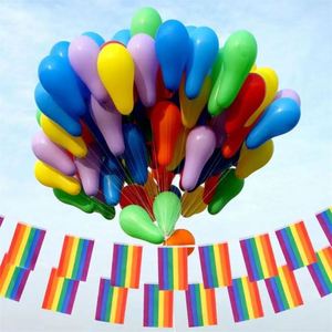 Lgbt Gay Rainbow Polyester Pride String <b>Flag</b> for Festival Party Celebration Decoration - Product Image 6