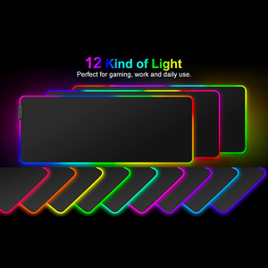 <span class=keywords><strong>Tapis</strong></span> de <span class=keywords><strong>souris</strong></span> de jeu XXL RGB en gros, épaisseur 3 mm, en caoutchouc, grand format, avec <span class=keywords><strong>LED</strong></span>, accessoires PC de bureau, <span class=keywords><strong>tapis</strong></span> de bureau vierge - Product Image 5