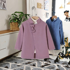 New Fashion <b>Toddler</b> <b>Girls</b> Autumn Winter Polyester/Cotton Blend Printed Anti-Wrinkle Casual Reversible Regular Length <b>Coat</b> Solid - Product Image 3