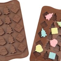 Hochwertige Umweltfreundliche Antihaft-Silikon-Backformen 15 Vertiefungen DIY 3D Kuchendekoration Tierformen Süßigkeiten Schokolade