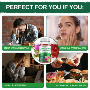 ハーブサポートハーバルサプリメント免疫ミルクシスル肝臓デトックスクレンズグミ肝臓健康 - Product Image 2