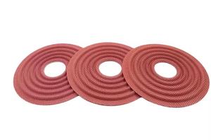 ชิ้นส่วนประกอบลำโพงเสียง สีแดง แบบสองชั้น พร้อมตาข่ายสีขาว - Product Image 4