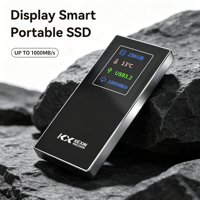 Nuevo Disco Duro Externo Portátil Inalámbrico SSD para Laptop, 1000MB/s, Aleación de Aluminio, Logotipo Personalizado, Paquete