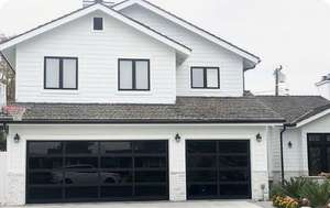 <span class=keywords><strong>Porte</strong></span> <span class=keywords><strong>de</strong></span> <span class=keywords><strong>garage</strong></span> en verre dépoli coulissante simple <span class=keywords><strong>sectionnelle</strong></span> transparente - Product Image 5