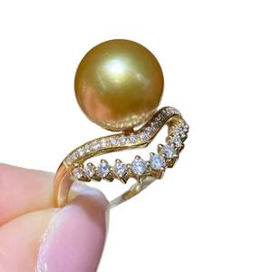 Base para Anillo de Plata S925 con Espacio para Perlas de 10-13mm, Accesorio para Joyería de Plata, Base para Anillos de Diamantes - Product Image 4