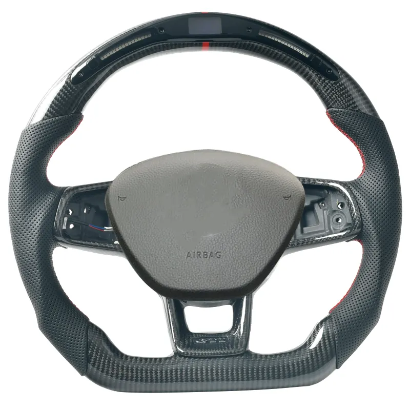 Volant en fibre de carbone personnalisé Alcantara intérieur pour Volkswagen Arteon VW Golf 8 GTI R Line MK8