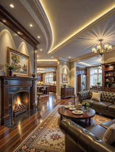 Solutions complètes pour les projets de rénovation intérieure, service de design d'intérieur de style américain traditionnel, rendu <span class=keywords><strong>3D</strong></span> - Product Image 3