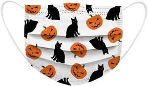 Cubrebocas Desechable de Halloween con Diseños para Adultos, Transpirable, de 3 Capas, para Fiestas y Eventos - Product Image 5