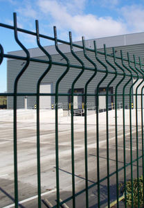 Clôture en treillis métallique <span class=keywords><strong>3D</strong></span> d'extérieur avec revêtement en PVC galvanisé, design écologique pour la sécurité du jardin - Inclus - Product Image 6