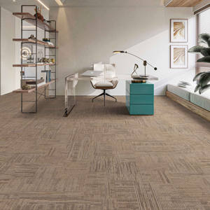 Dalles de moquette de qualité supérieure, durables, de qualité commerciale, antidérapantes, écologiques, avec rembourrage en boucle et support en PVC pour bureau et salon - Product Image 3