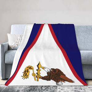 Coperta in flanella con bandiera della <span class=keywords><strong>Samoa</strong></span> Americana a basso prezzo, per tutte le stagioni, ideale per casa, <span class=keywords><strong>divano</strong></span>, <span class=keywords><strong>letto</strong></span>, soggiorno - Product Image 2