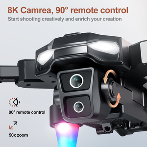 Dron A22 para Niños Principiantes, Control Remoto, Motor sin Escobillas, Cámara Dual, Diseño Plegable, Transmisión de 100m, Giroscopio de 6 Ejes - Product Image 3