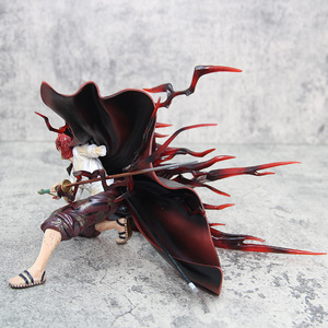 Figurines d'anime de 18 cm One Piece, IU aux cheveux rouges, position accroupie, Haoushoku Haki, Akakami No Shankusu, Quatre Empereurs - Product Image 5