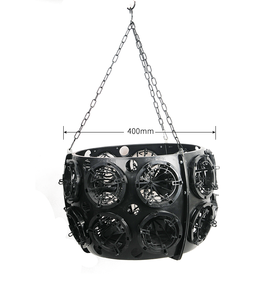 Jardinière suspendue noire moderne, pots à fleurs en plastique, durables et réutilisables - Product Image 4