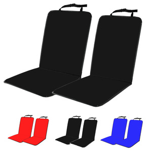 Housse de siège arrière pour animaux de compagnie, tissu Oxford, imperméable, protection de siège de voiture pour chien et chat, bleu, rouge, noir, pièce unique, rectangulaire, motif uni - Product Image 4