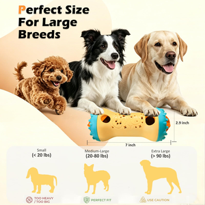 Nouveau jouet interactif pour chien en caoutchouc durable, en forme d'os, pour distribution lente de friandises, nettoyage des dents, pour mâcheurs agressifs - Product Image 5