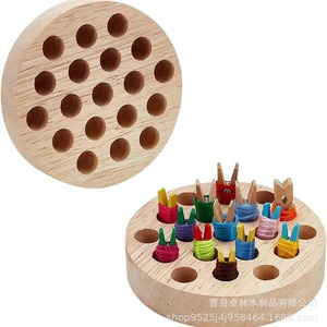 Bandeja de almacenamiento de bobinas de madera, organizador de agujas e hilos con múltiples orificios, bandeja de almacenamiento de hilos de coser, caja de almacenamiento de sobremesa para máquina de coser - Product Image 2