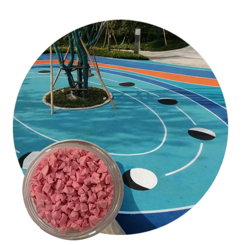 Coloful 1-3mm/ 2-4mm Black SBR Rubber Crumb EPDM Rubber Granule for Football Soccer basketball playground Field sports flooring