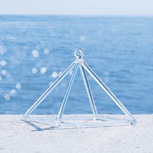 Chakra De cuarzo transparente De alta pureza, pirámide De cristal con sonido curativo, piramidal - Product Image 2