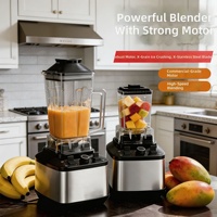 Mixeur Électrique Multifonctionnel Puissant avec Lames en Acier Inoxydable pour Jus, Smoothies et Broyage de Glace – Idéal pour la Cuisine Domestique