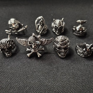 Biker-Ringe für Herren aus Edelstahl – Totenkopf-Design - Product Image 6