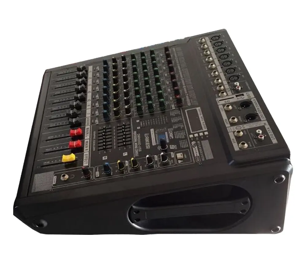 DMX800D mezclador de potencia amplificador mezclador de audio
