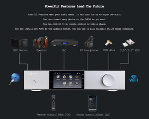 DMP Rede Digital Sem Perdas Leitor De Áudio ESS9038PRO DAC DSD512 <span class=keywords><strong>2</strong></span>.5 ''3.5'' HDD NAS Servidor APP Controle HiFi Music Streamer - Product Image 6