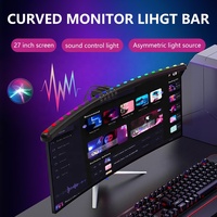 Barre lumineuse suspendue pour moniteur d'ordinateur ultra large de 60cm Barre lumineuse pour moniteur d'ordinateur RVB à 3 modes avec contrôle intelligent du son