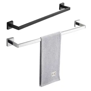 Stainless Steel 304 Wall Mounted Single Towel Bar Towel Holder Towel Rail