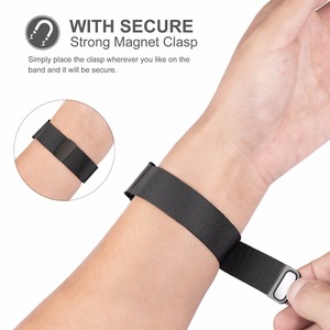 Correa Milanese Loop <span class=keywords><strong>para</strong></span> Amazfit Bip S Correa de acero inoxidable <span class=keywords><strong>para</strong></span> <span class=keywords><strong>Samsung</strong></span> Galaxy Watch 46mm <span class=keywords><strong>Gear</strong></span> S3 Bands 20mm 22MM 18mm 24mm 23mm - Product Image 2