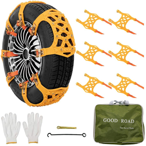 Chaînes à neige universelles <span class=keywords><strong>de</strong></span> traction d'urgence pour voitures SUV LT Truck Pickup Easy Mount Passenger Car Chain - Product Image 3