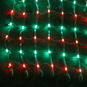 SHIJI DC12V P100mm 1M * 1M 100Leds 5MM Misty Dot Clear Wire Fairy Smart Cortina Luz Boda Navidad Smart LED Cortina Luz - Product Image 4