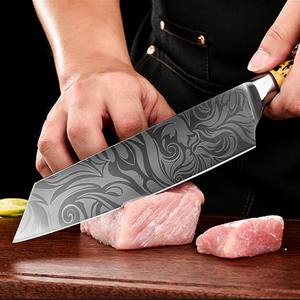Tốt Nhất Sang Trọng Nấu Ăn Dao Thiết Lập Với ABS Xử Lý Thép Không Gỉ Đầu Bếp Butcher Boning Santoku Cắt Dao - Product Image 6