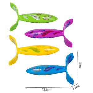Équipement de jeu aquatique en plastique, jouet de plongée pour piscine, jeu de lancer d'anneaux pour piscine, jouets aquatiques pour l'entraînement de la plongée sous-marine avec poissons - Product Image 6
